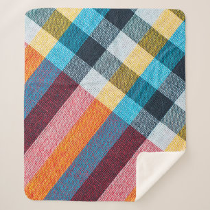 Closeup texture of Fabric, Thai style loincloth Sherpa Blanket