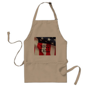 Closeup USA flag BBQ Y'all Standard Apron