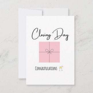 Closing Day Thank You Cards