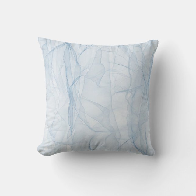 Cloth blue modern background art cushion (Front)