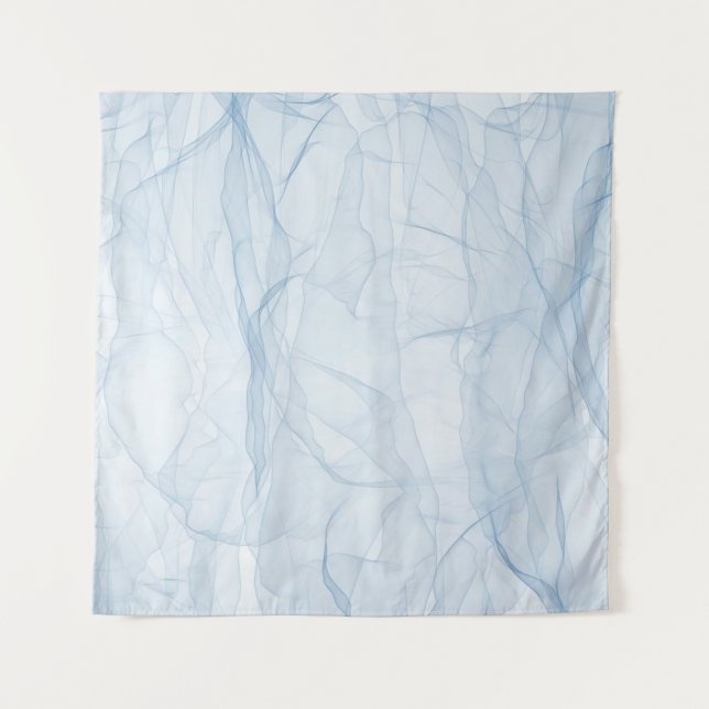 Cloth blue modern background art tapestry (Front)