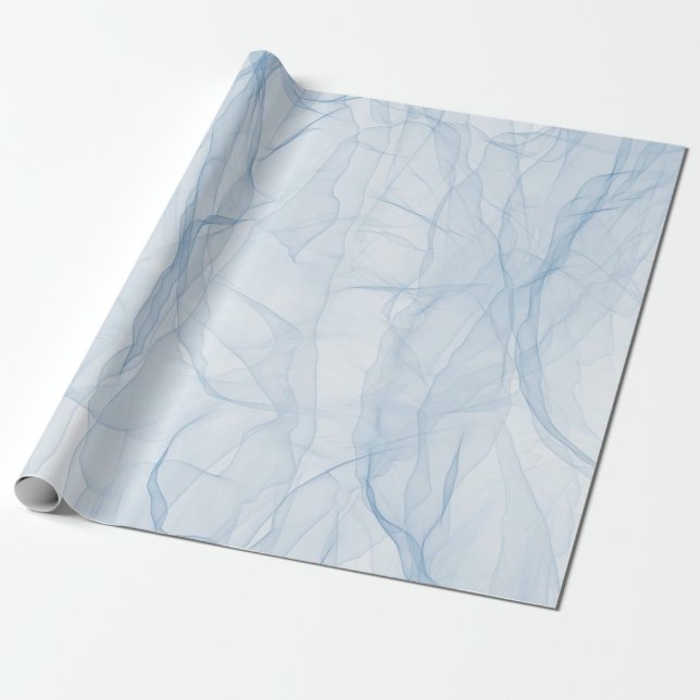 Cloth blue modern background art wrapping paper (Unrolled)