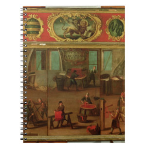 Cloth Dyers Demonstrating their Trade and Skills Notebook