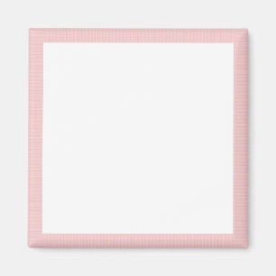 Cloth Fine Pink Stripe Edge Template Magnet