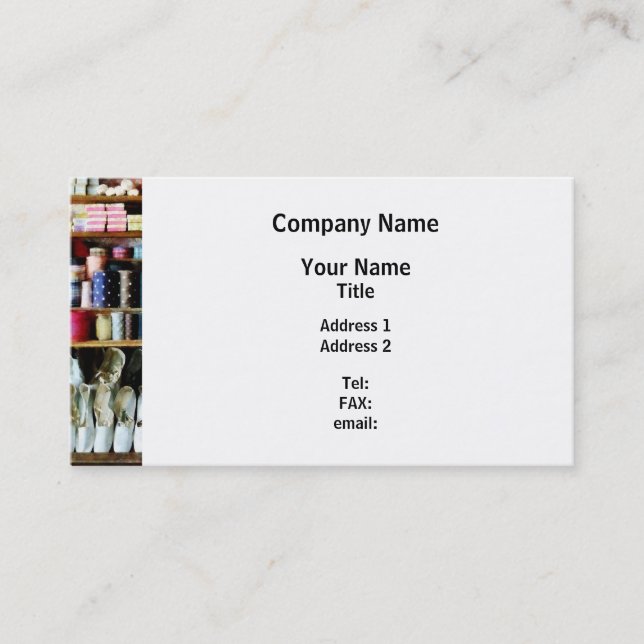 Cloth in General Store Business Card (Front)
