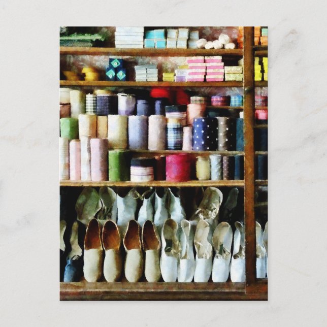 Cloth in General Store Postcard (Front)