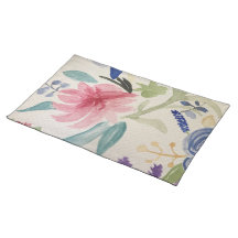 Cloth Placemats with floral design