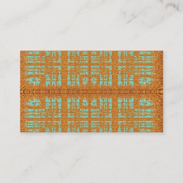 cloth,textile,retail,native,aztec,business card (Front)