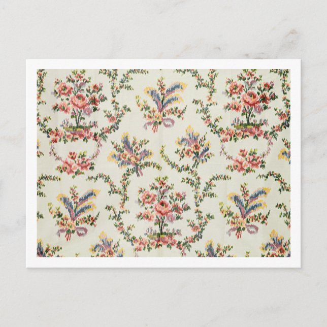 Cloth woven for Queen Marie Antoinette at the Pala Postcard (Front)