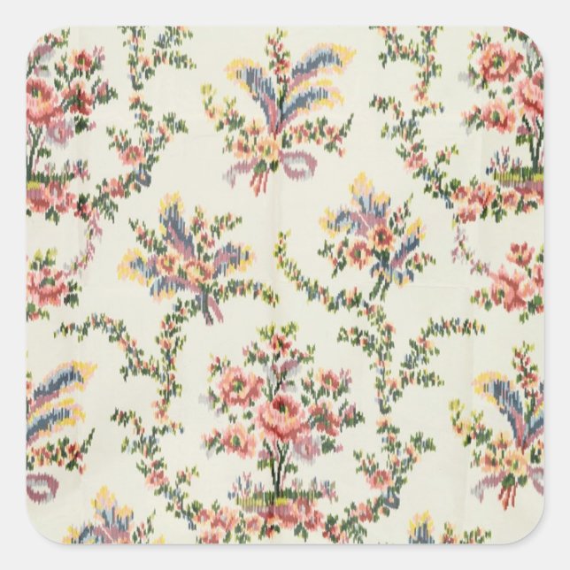 Cloth woven for Queen Marie Antoinette at the Pala Square Sticker (Front)