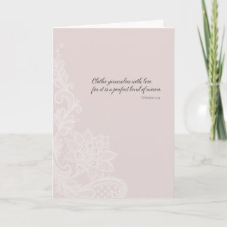 Clothe Yourselves with Love - Blush Card