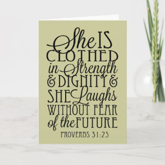 Clothed in Strength & Dignity Card