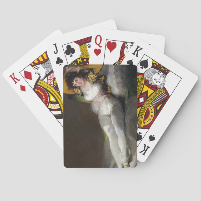 Clothed Maja (Beautiful Woman) Playing Cards (Back)