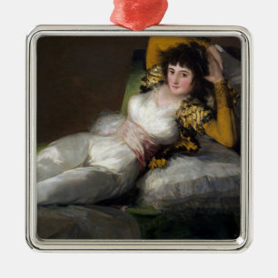 Clothed Maja (Vintage Female Beauty) Metal Tree Decoration