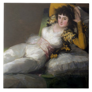 Clothed Maja (Vintage Female Beauty) Tile