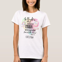 Clothed Strength Dignity Teen GODDAUGHTER Quote T