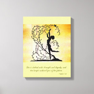 Clothed with Strength and Dignity Wall Canvas Print