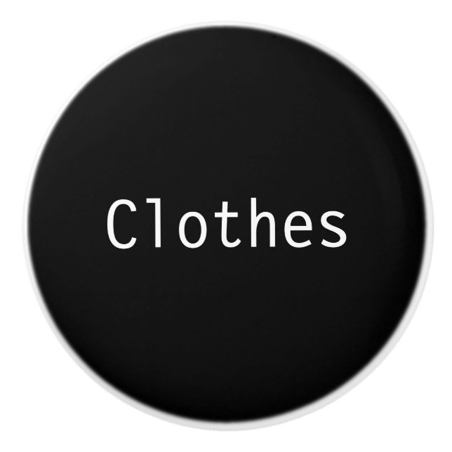 Clothes Ceramic Knob (Front)