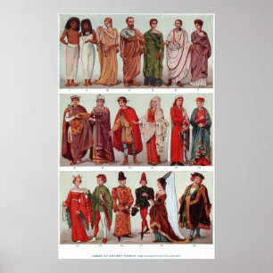Clothes, Egyptian, Greek, Roman, Byzantine, etc. Poster