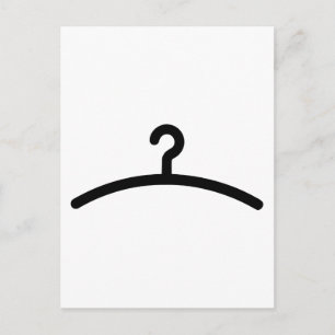 Clothes hanger postcard