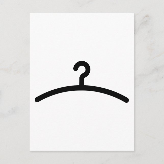 Clothes hanger postcard (Front)