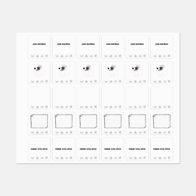 Clothes Label (Sheet)