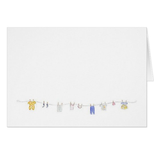 Clothes Line Card