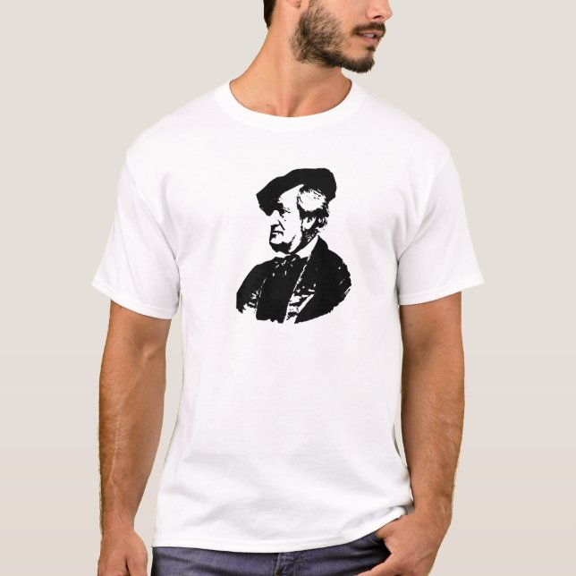 Clothes-Mens T Shirt-Love the Arts-Richard Wagner T-Shirt (Front)