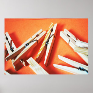 Clothes pins poster