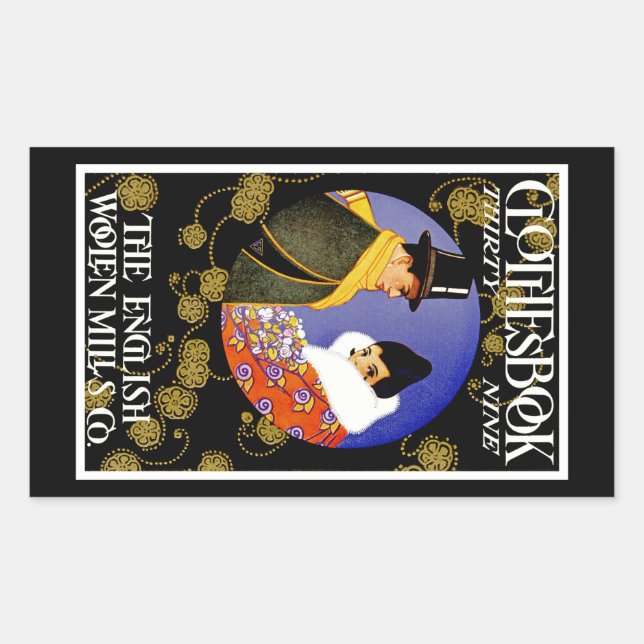 Clothesbook Rectangular Sticker (Front)