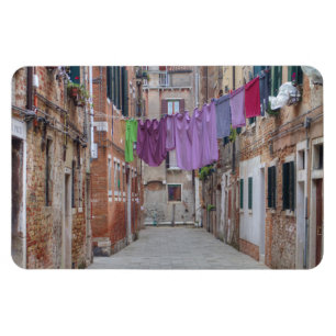 Clothesline In Venice Italy Magnet