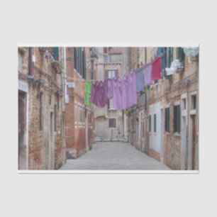 Clothesline In Venice Italy Tissue Paper