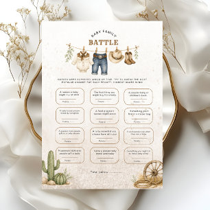 Clothesline Little Cowboy Baby Family Battle Game