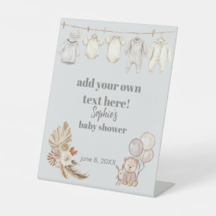 Clothesline We Can Bearly Wait Custom Sign