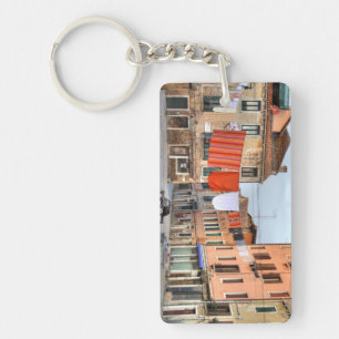 Clotheslines At Campo Ruga Key Ring