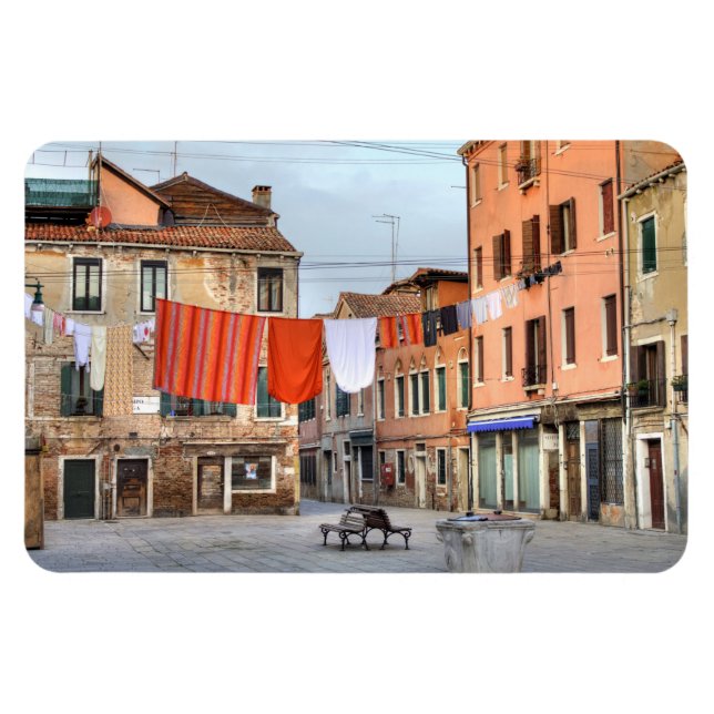 Clotheslines At Campo Ruga Magnet (Horizontal)