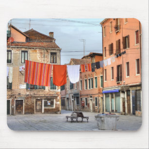 Clotheslines At Campo Ruga Mouse Mat