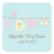 Clotheslines Baby Girl Baby Shower Sticker