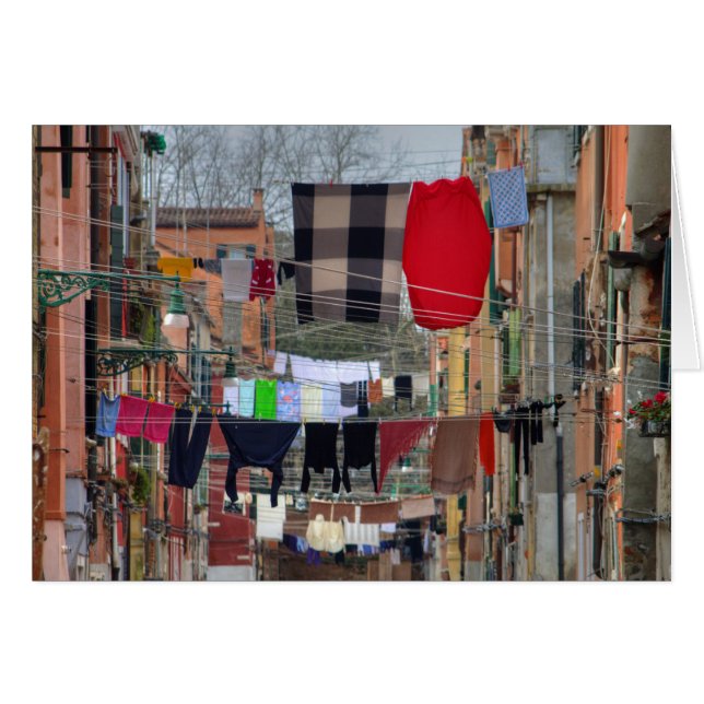 Clotheslines In Venice Italy (Front Horizontal)