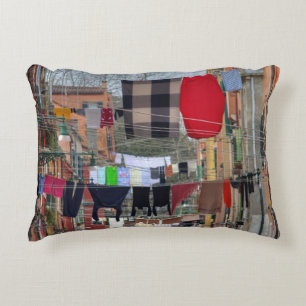Clotheslines In Venice Italy Decorative Cushion