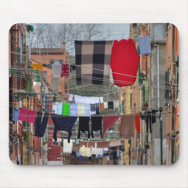 Clotheslines In Venice Italy Mouse Mat (Front)