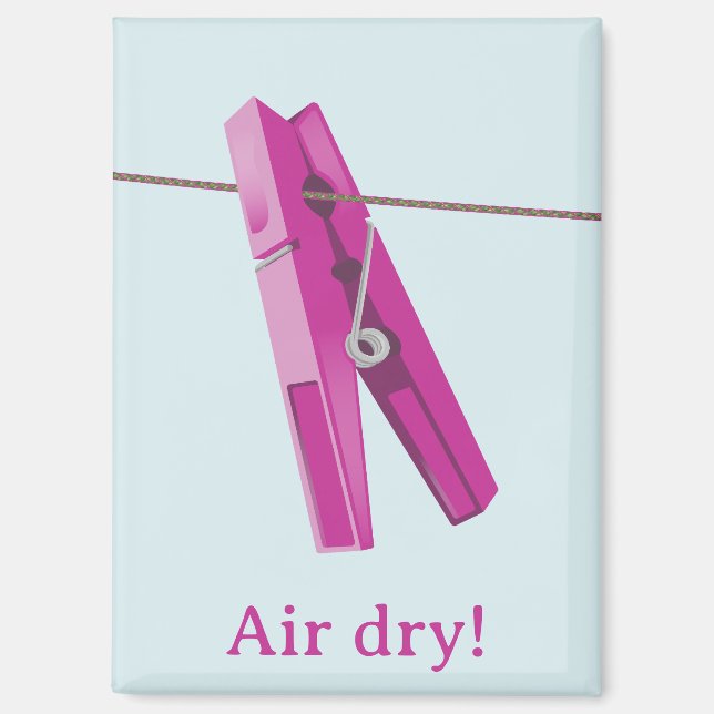 Clothespin washing line peg magnet (Front)