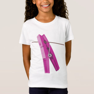 Clothespin washing line peg T-Shirt