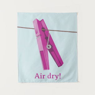 Clothespin washing line peg tapestry