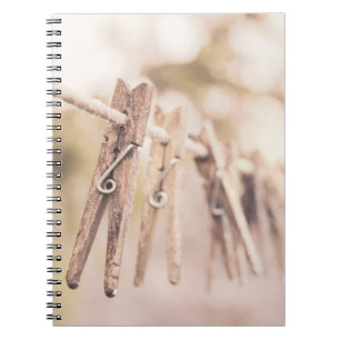 Clothespins on a Line Notebook