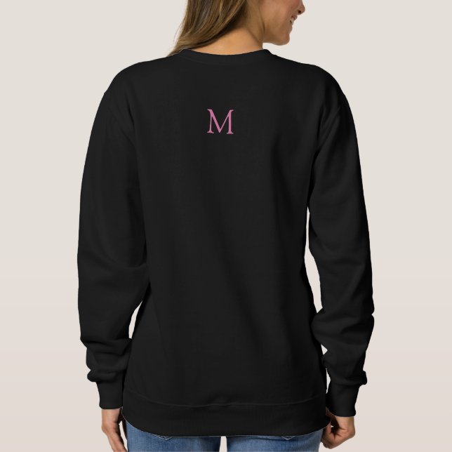 Clothing Apparel Monogrammed Template Women's Sweatshirt (Back)