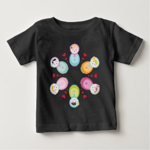 CLOTHING :: babushka dolls - mandala Baby T-Shirt