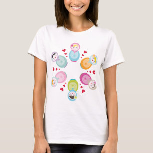CLOTHING :: babushka dolls - mandala T-Shirt
