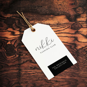 Clothing Black Hanging Display Price Hang Tag