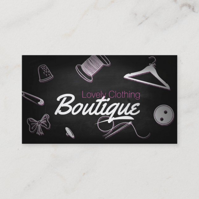 Clothing Boutique Business Card (Front)